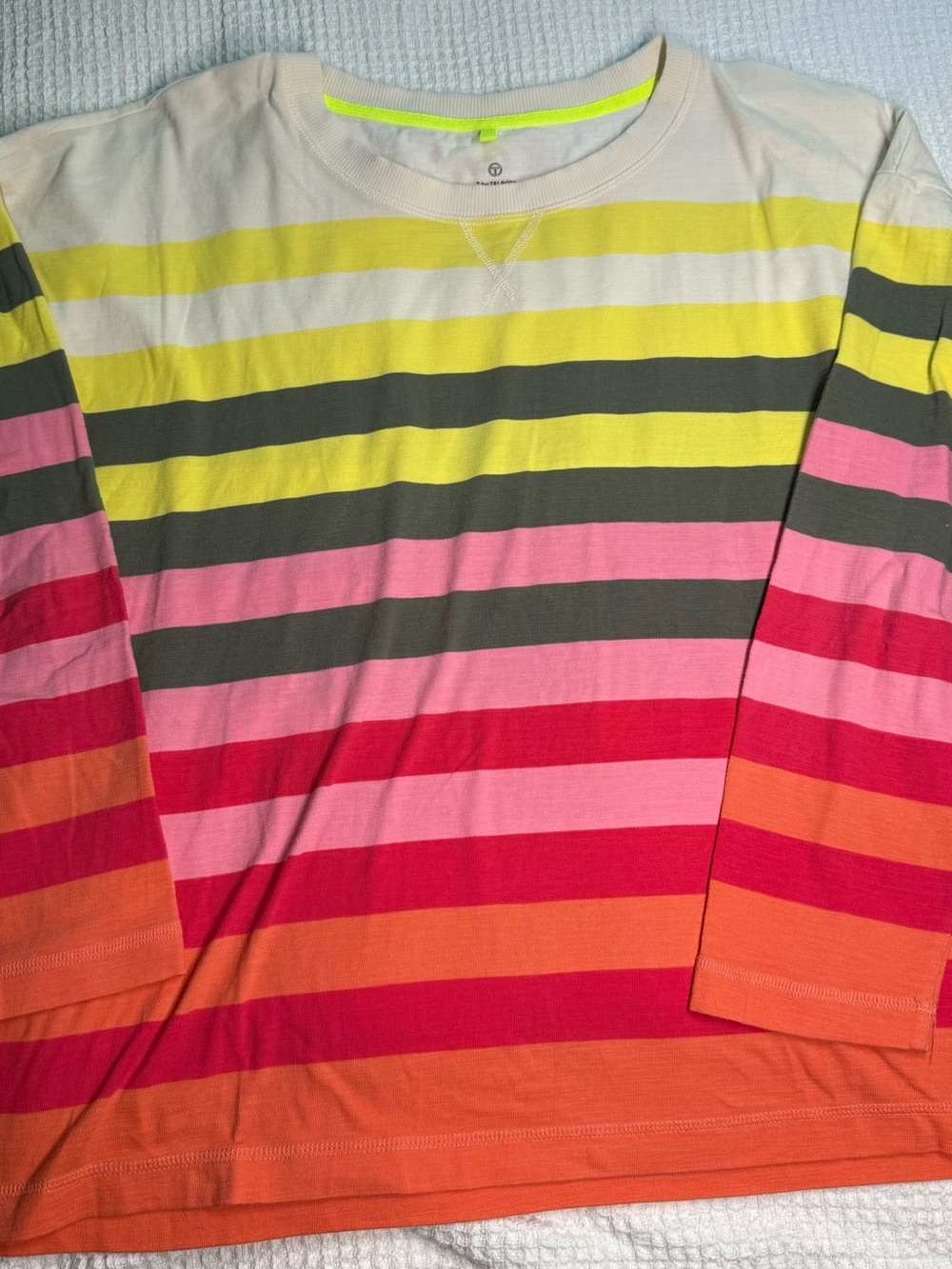 T by Talbots Striped Long Sleeve Shirt - Multicolor